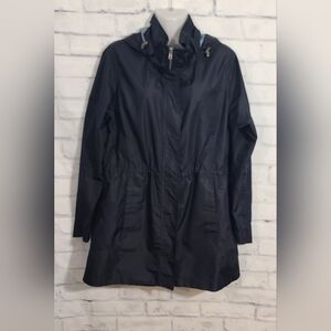 Woolrich Women's Black Rain Jacket DAMAGED/AS IS